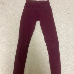Maroon yogalicious leggings